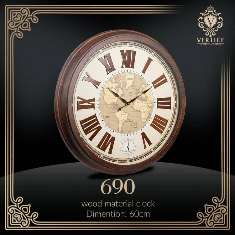 ساعت دیواری از برندورتیک690 چوبی اصل