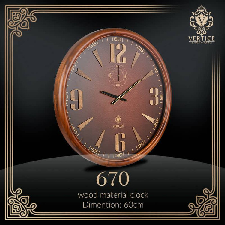 ساعت دیواری از برندورتیک670 چوبی اصل