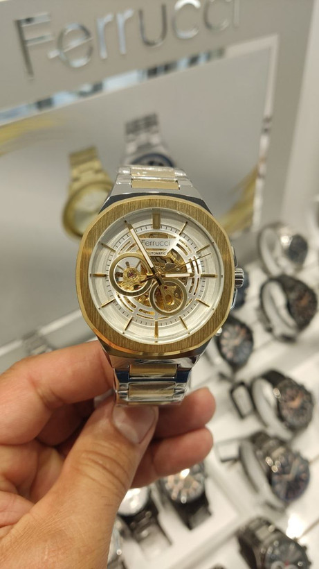 ساعت مچی اتوماتیک ار برند ferrucci fcf 03214fm.04 اصل