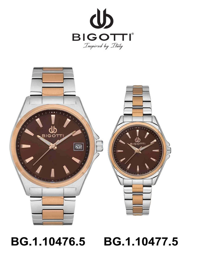 ساعت bigotti زنانه و مردانه (ست) bg.1.10476.5& bg.1.10476.5