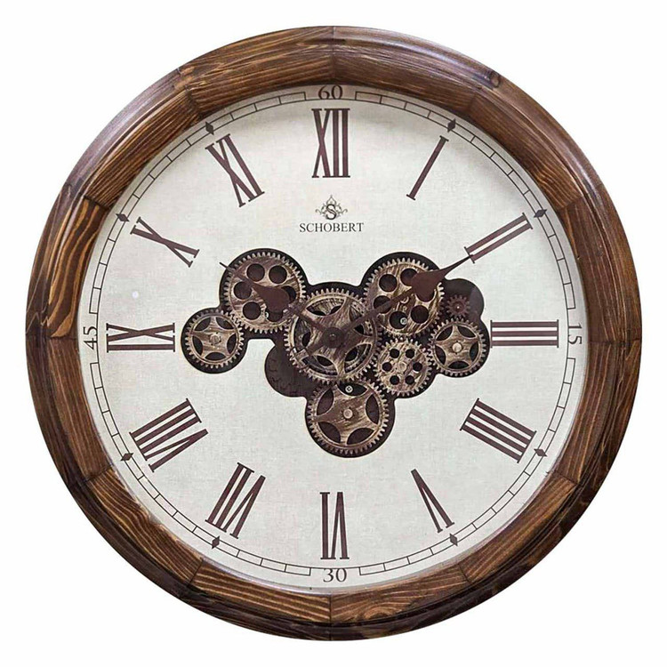 ساعت دیواری از برند schobert 1601 چوب طبیعی