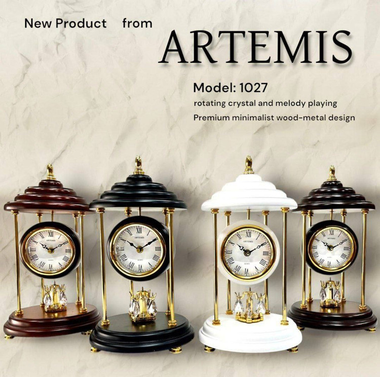 ساعت رومیزی از برند ارتمیس 1027 artemis فلزی