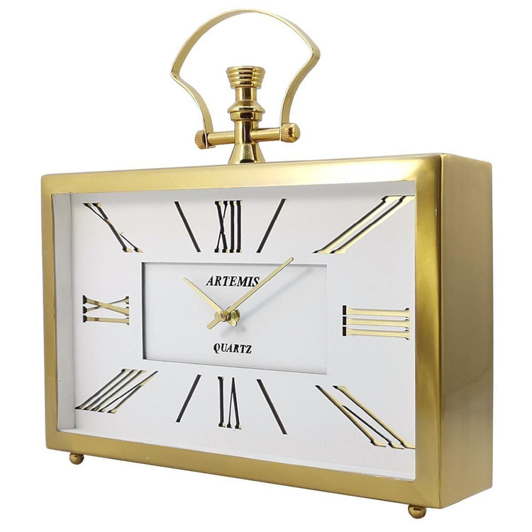 ساعت رومیزی از برند ارتمیس گلد 1032 artemis فلزی