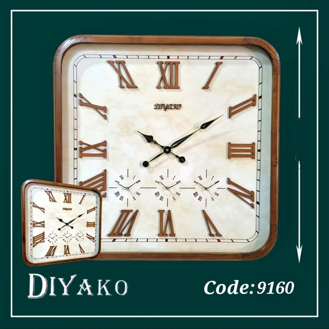 ساعت دیواری از برنددیاکو 9160.65