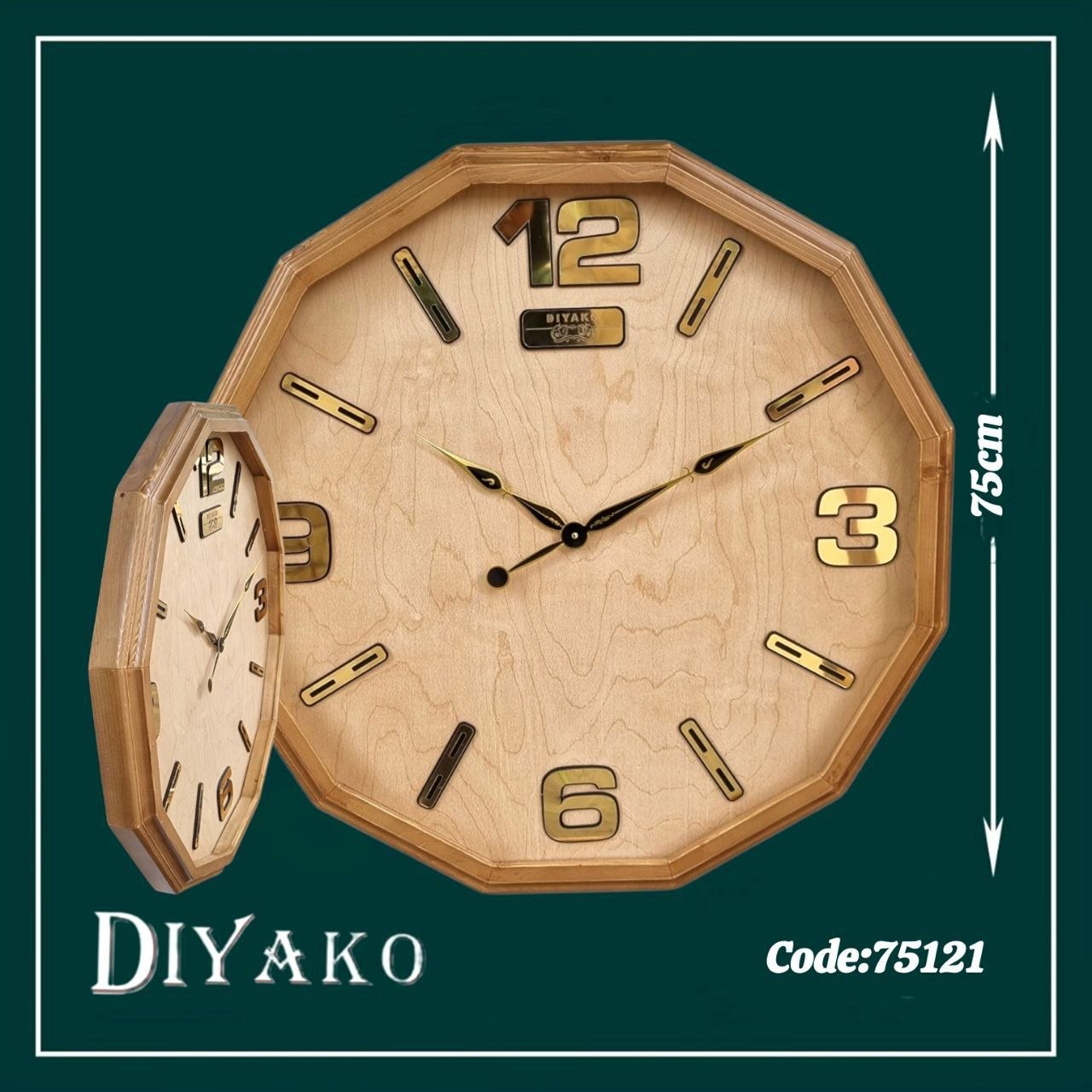 ساعت دیواری از برنددیاکو     75121.65