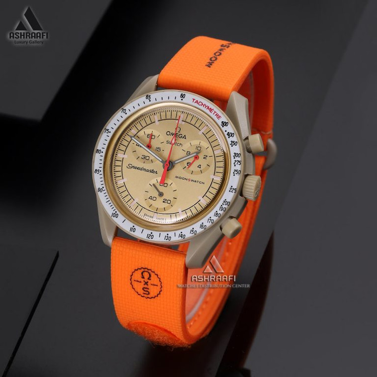 ساعت امگا سواچ مدل مشتری بند رابر Omega Swatch Jupiter